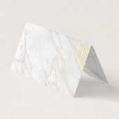 白大理石フェイクモノグラム 名刺 (裏面)