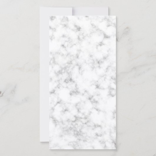 白大理石フォト悔やみや弔慰ありがとう サンキューカード (裏面)
