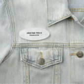 白大理石プロフェッショナルシンプルテンプレート 名札 (インサイチュ)