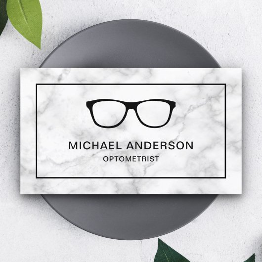 白大理石メガネ眼科医オプトメトロ 名刺