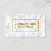 白大理石名刺 名刺 (正面)