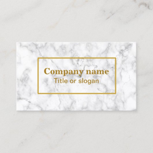 白大理石名刺 名刺 (正面)