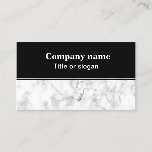 白大理石名刺 名刺 (正面)