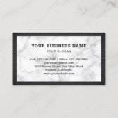 白大理石手利修理ツール電気技師 名刺 (裏面)