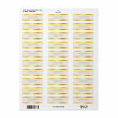 白大理石書型文字金ゴールド文字 ラベル (フルシート)