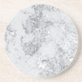 白大理石深いテクスチャ コースター (正面)