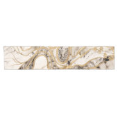 白大理石生命の木抽象芸術 ショートテーブルランナー (横)