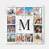 白大理石石模様 マグネット (正面)