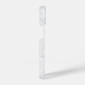 白大理石石膏テクスチャ iPhoneケース (右側面)
