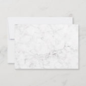 白大理石結婚の写真 サンキューカード (裏面)