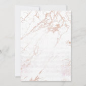 白大理石薄紫パープル薄肉トリム誕生日 招待状 (裏面)