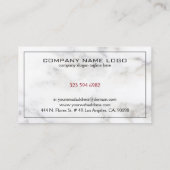 白大理石黒縁ど 名刺 (裏面)