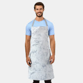 白大理石 エプロン (着用した状態)