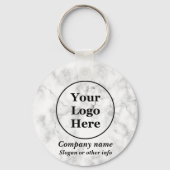 白大理石 キーホルダー (正面)