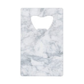 白大理石 クレジットカード栓抜き (正面)