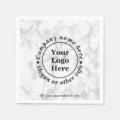 白大理石 スタンダードカクテルナプキン (正面)