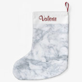 白大理石 スモールクリスマスストッキング (裏面)