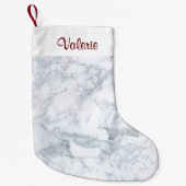 白大理石 スモールクリスマスストッキング (正面)