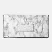白大理石 デスクマット (キーボード&マウス)