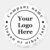 白大理石 ラウンドシール (正面)