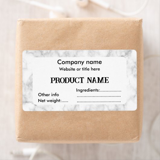 白大理石 ラベル (インサイチュ)