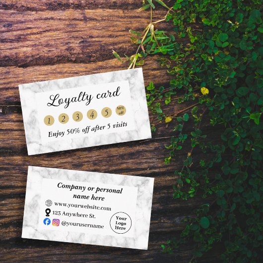 白大理石 ロイヤリティカード