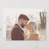 白大理石 & ローズゴールド スクリプト 計画変更 招待状 (裏面)