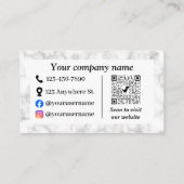 白大理石 割引カード (裏面)