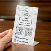 白大理石 台座サイン