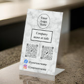 白大理石 台座サイン