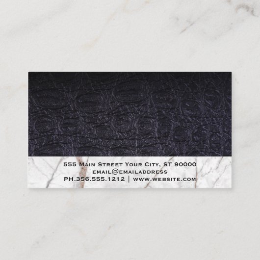 白大理石 名刺 (裏面)