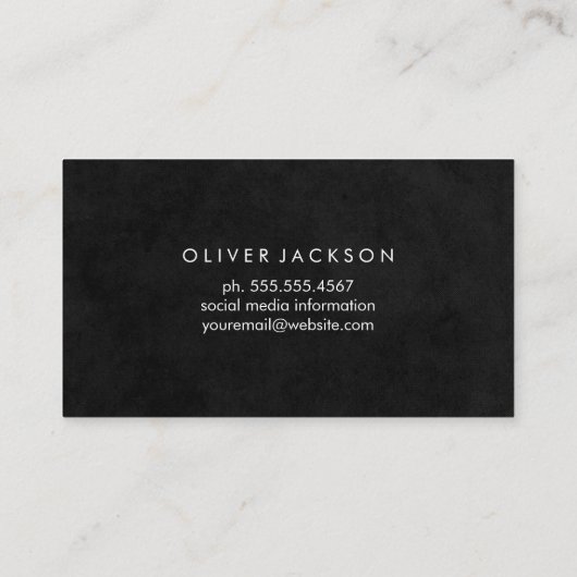 白大理石 名刺 (裏面)