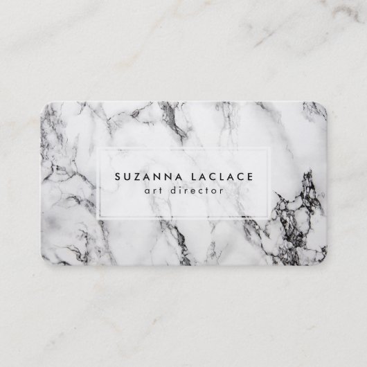 白大理石 名刺 (正面)