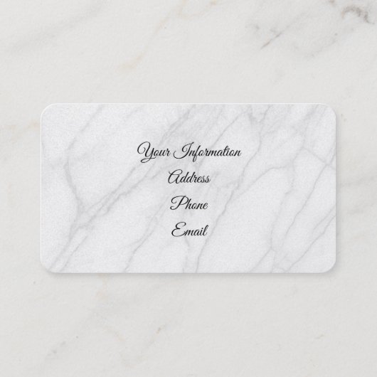 白大理石 名刺 (裏面)