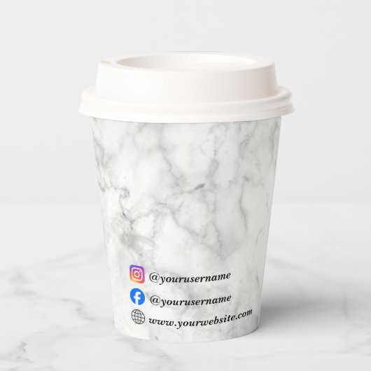白大理石 紙コップ (裏面)