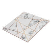 白大理石(金ゴールド線あり) かわいらし タイル (側面)