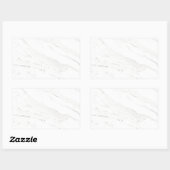 白大理石 長方形シール (シート)