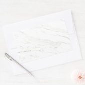 白大理石 長方形シール (封筒)