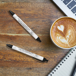 白大理石 黒ボールペン