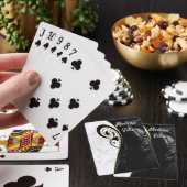 白大理石、黒、金ゴールド塗りグラフィック トランプ (インサイチュ)