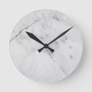 白大理石#1 #marble #decor #art ラウンド壁時計