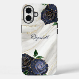 白大理石 iPhone 16 PLUSケース