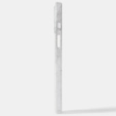 白大理石 iPhoneケース (左側面)