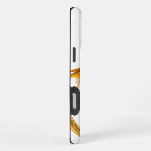 白大理石 iPhoneケース (右側面)