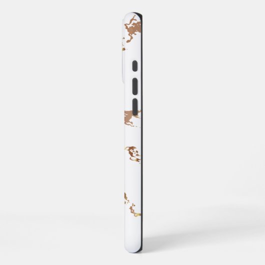 白大理石 iPhoneケース (左側面)