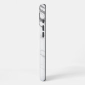 白大理石 iPhoneケース (左側面)