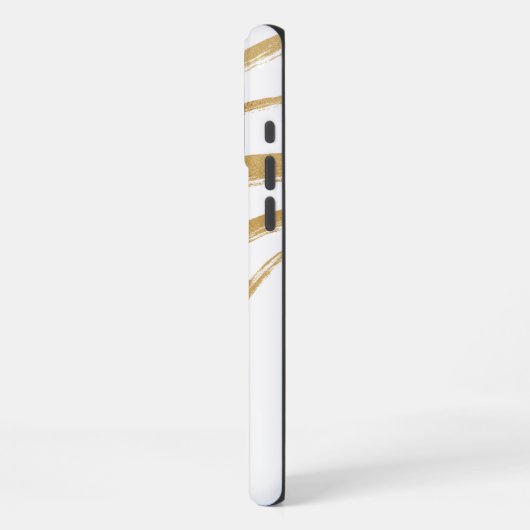 白大理石 iPhoneケース (左側面)