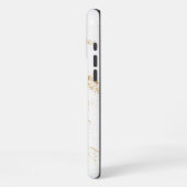 白大理石 iPhoneケース (左側面)