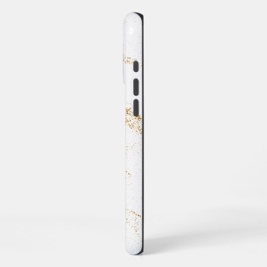 白大理石 iPhoneケース (左側面)