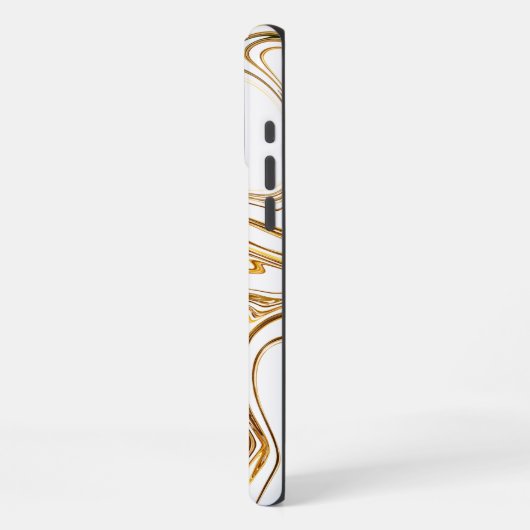 白大理石 iPhoneケース (左側面)